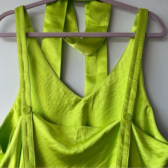 NWT Windfang Tank Top Neon The Empower Satin Cami Adjustable Straps - Picture 4 of 9